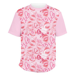 Lips n Hearts Men's Crew T-Shirt (Personalized)