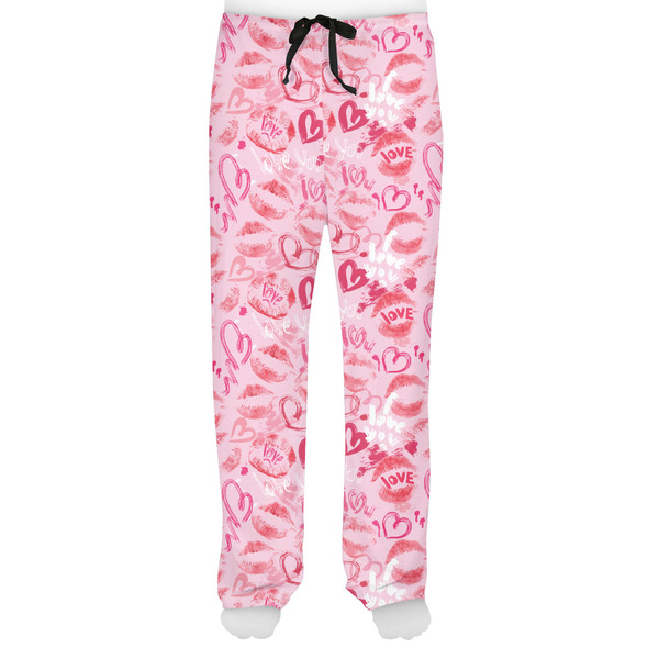 Lips n Hearts Men's Pjs Front - on model