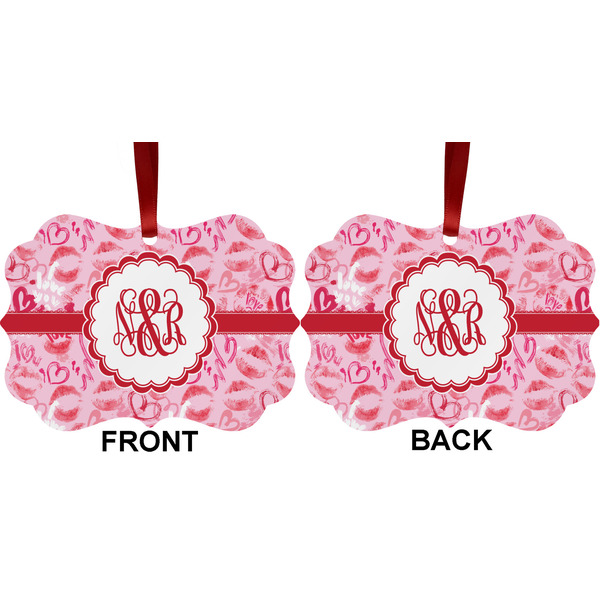 Lips n Hearts Metal Benilux Ornament - Front and Back (APPROVAL)