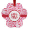 Lips n Hearts Metal Paw Ornament - Front