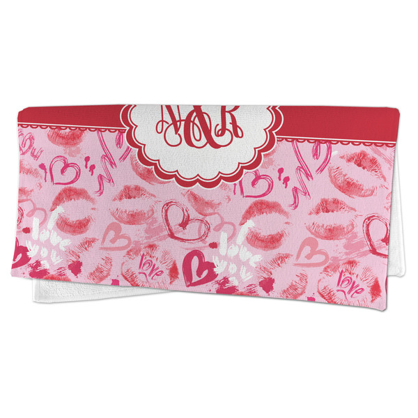 Lips n Hearts Microfiber Dish Rag - FOLDED (half)