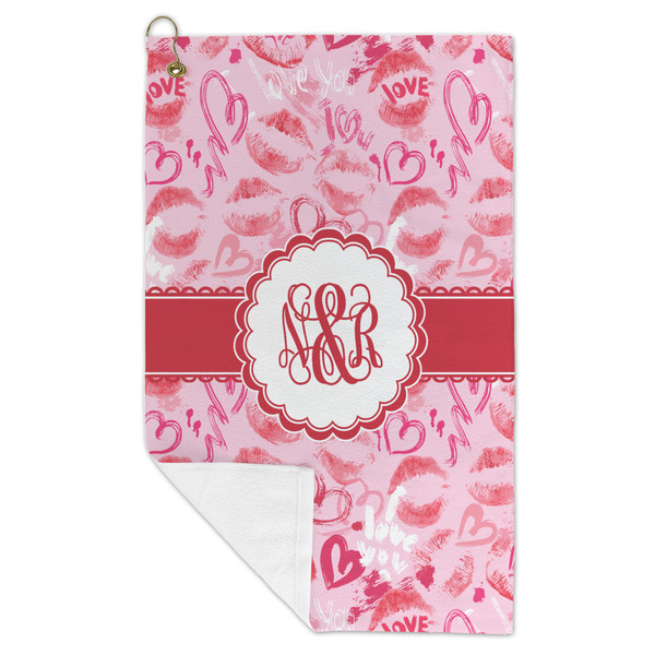 Lips n Hearts Microfiber Golf Towels - FOLD