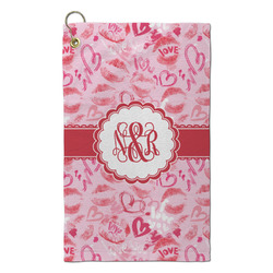 Lips n Hearts Microfiber Golf Towel - Small (Personalized)