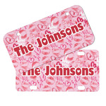 Lips n Hearts Mini/Bicycle License Plates (Personalized)