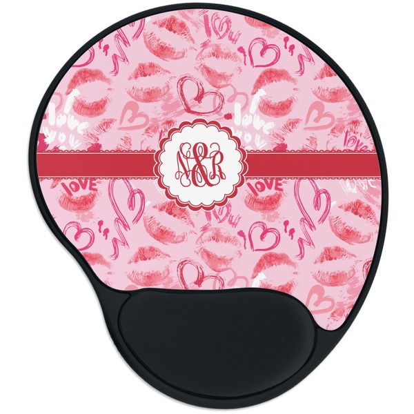 Custom Lips n Hearts Mouse Pad with Wrist Support