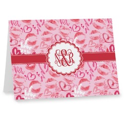 Lips n Hearts Note cards (Personalized)