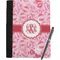Lips n Hearts Notebook Padfolio - Large w/ Couple's Names