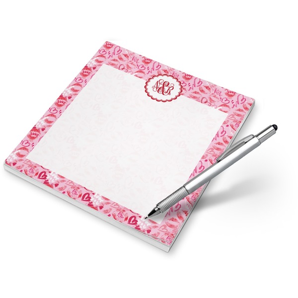 Custom Lips n Hearts Notepad (Personalized)