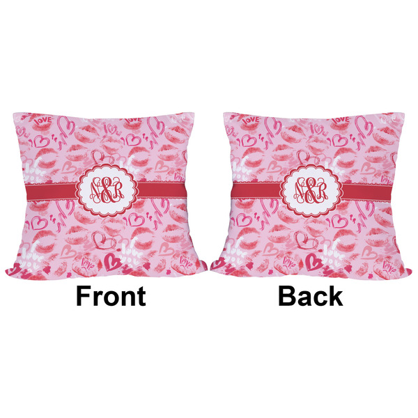 Lips n Hearts Outdoor Pillow - 16x16
