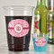 Lips n Hearts Party Cups - 16oz - In Context