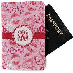 Lips n Hearts Passport Holder - Fabric (Personalized)