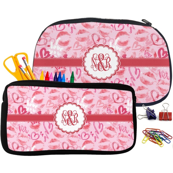 Lips n Hearts Pencil / School Supplies Bags Small and Medium