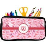 Lips n Hearts Neoprene Pencil Case - Small w/ Couple's Names