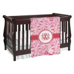 Lips n Hearts Baby Blanket (Single Sided) (Personalized)