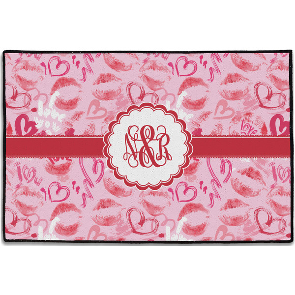 Lips n Hearts Personalized Door Mat - 36x24 (APPROVAL)