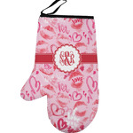 Lips n Hearts Left Oven Mitt (Personalized)