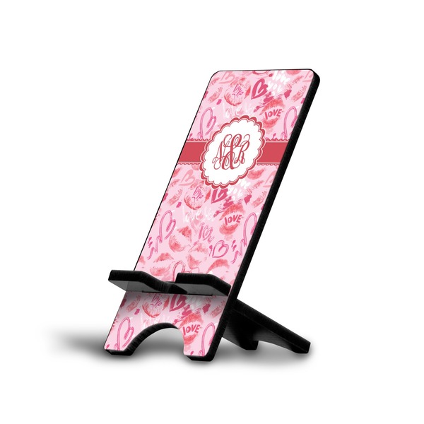 Custom Lips n Hearts Cell Phone Stand (Large) (Personalized)