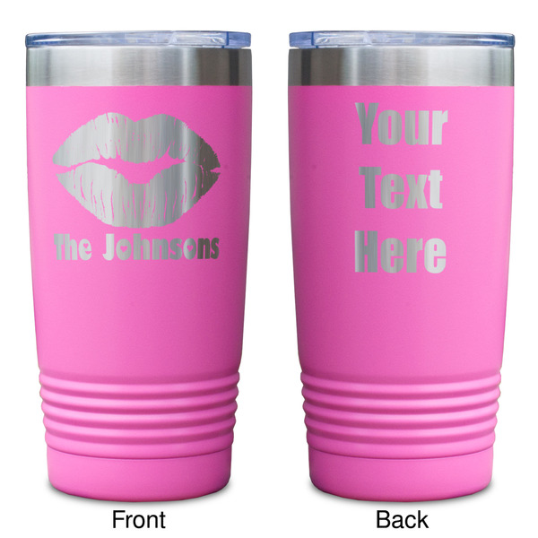 Lips n Hearts Pink Polar Camel Tumbler - 20oz - Double Sided - Approval