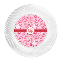 Lips n Hearts Plastic Party Dinner Plates - 10" (Personalized)