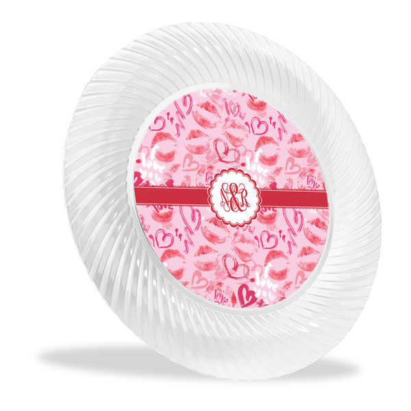 Custom Lips n Hearts Plastic Party Dinner Plates - 10" (Personalized)