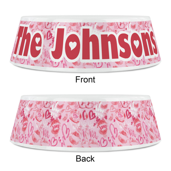 Lips n Hearts Plastic Pet Bowls - Small - APPROVAL