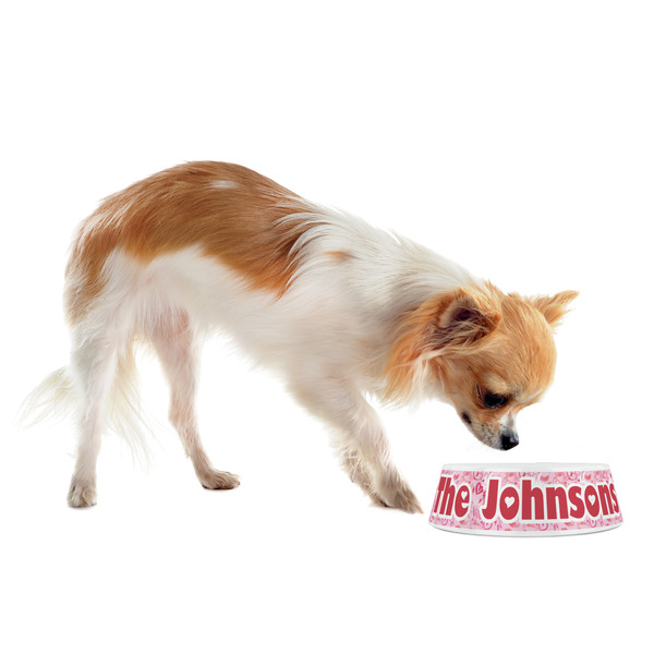 Lips n Hearts Plastic Pet Bowls - Small - LIFESTYLE