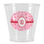 Lips n Hearts Plastic Shot Glass (Personalized)
