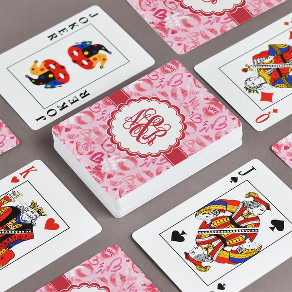 Lips n Hearts Playing Cards - Front & Back View