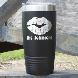 Lips n Hearts 20 oz Stainless Steel Tumbler (Personalized)