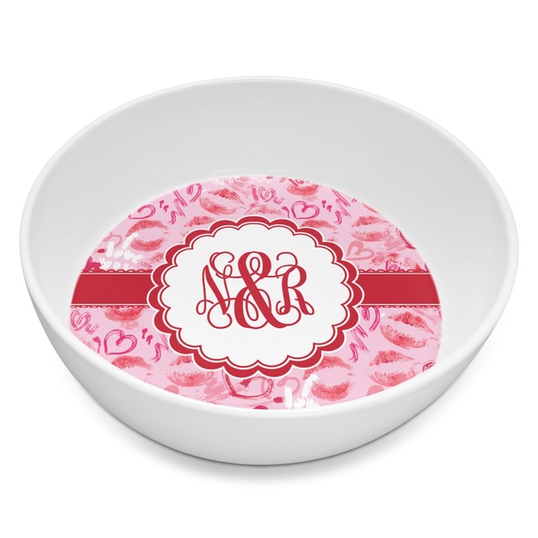 Custom Lips n Hearts Melamine Bowl - 8 oz (Personalized)