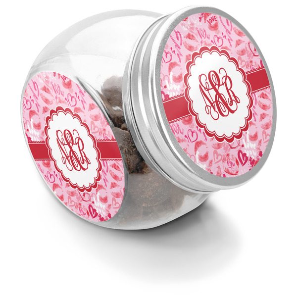 Custom Lips n Hearts Puppy Treat Jar (Personalized)