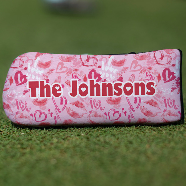 Custom Lips n Hearts Blade Putter Cover (Personalized)