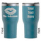 Lips n Hearts RTIC Tumbler - Dark Teal - Double Sided - Front & Back