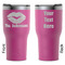 Lips n Hearts RTIC Tumbler - Magenta - Double Sided - Front & Back