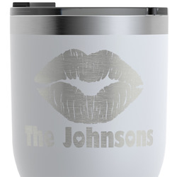 Lips n Hearts RTIC Tumbler - White - Engraved Front (Personalized)