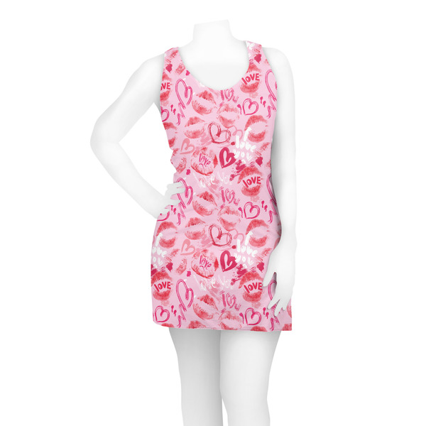 Lips n Hearts Racerback Dress - On Model - Front