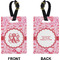 Lips n Hearts Rectangle Luggage Tag (Front + Back)
