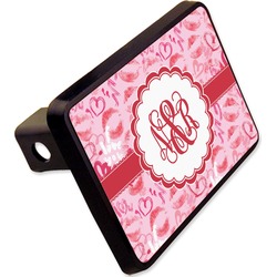 Lips n Hearts Rectangular Trailer Hitch Cover - 2" (Personalized)