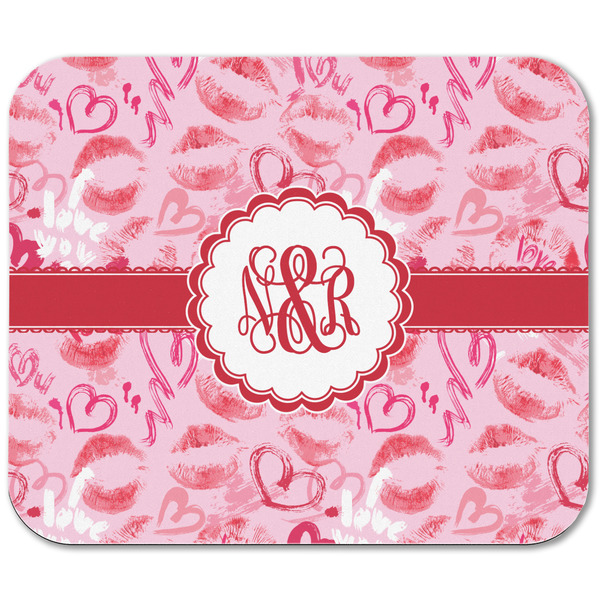 Lips n Hearts Rectangular Mouse Pad - APPROVAL