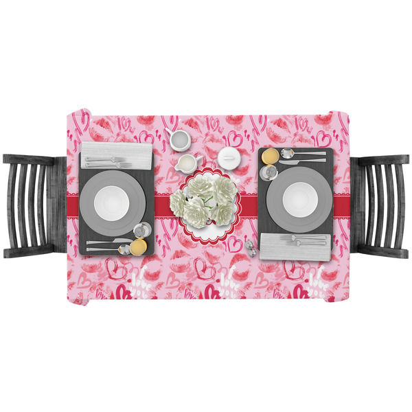 Lips n Hearts Rectangular Tablecloths - LIFESTYLE