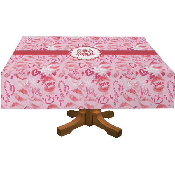 Lips n Hearts Rectangular Tablecloths (Personalized)