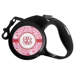 Lips n Hearts Retractable Dog Leash - Large (Personalized)