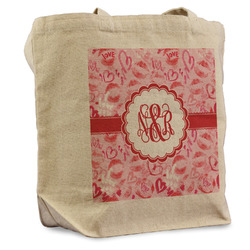 Lips n Hearts Reusable Cotton Grocery Bag - Single (Personalized)