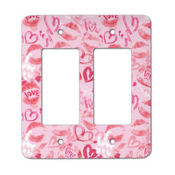 Lips n Hearts Rocker Style Light Switch Cover - Two Switch