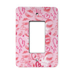Lips n Hearts Rocker Style Light Switch Cover - Single Switch