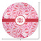 Lips n Hearts Round Area Rug - Size