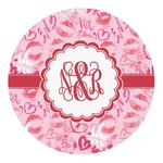 Lips n Hearts Round Decal (Personalized)