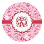 Lips n Hearts Round Decal - Small (Personalized)