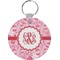 Lips n Hearts Round Keychain (Personalized)
