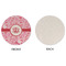 Lips n Hearts Round Linen Placemats - APPROVAL (single sided)